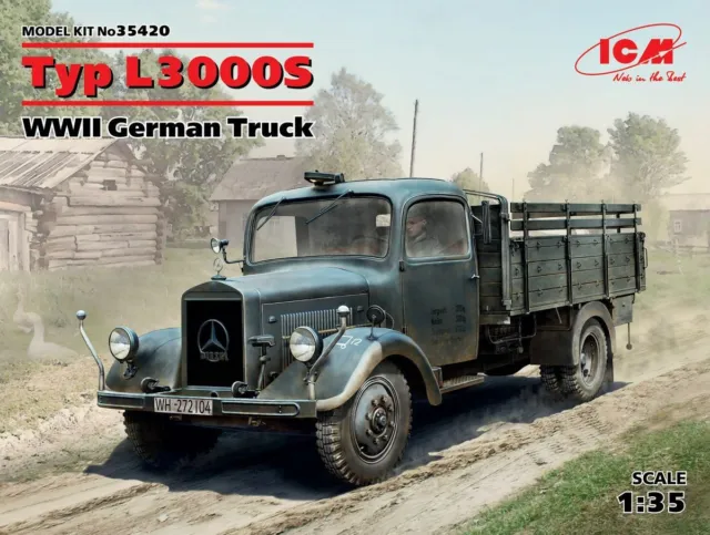 Kit Maquette ICM , Typ L3000S WWII German Camion, REF.35420, Echelle 1/35