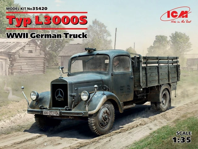 Kit Maquette ICM , Typ L3000S WWII German Camion, REF.35420, Echelle 1/35