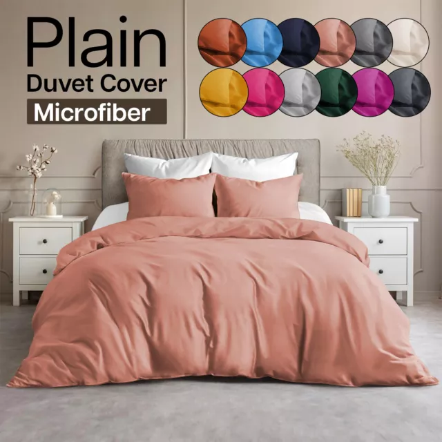 Luxury Reversible Duvet Cover Quilt Covers Bedding Set Single Double King Size