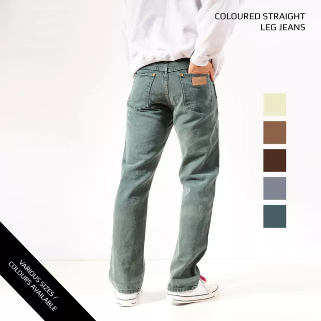 Vintage Coloured Wrangler Jeans Straight Leg Denim Grade A W30 W32 W34 W36 W3...