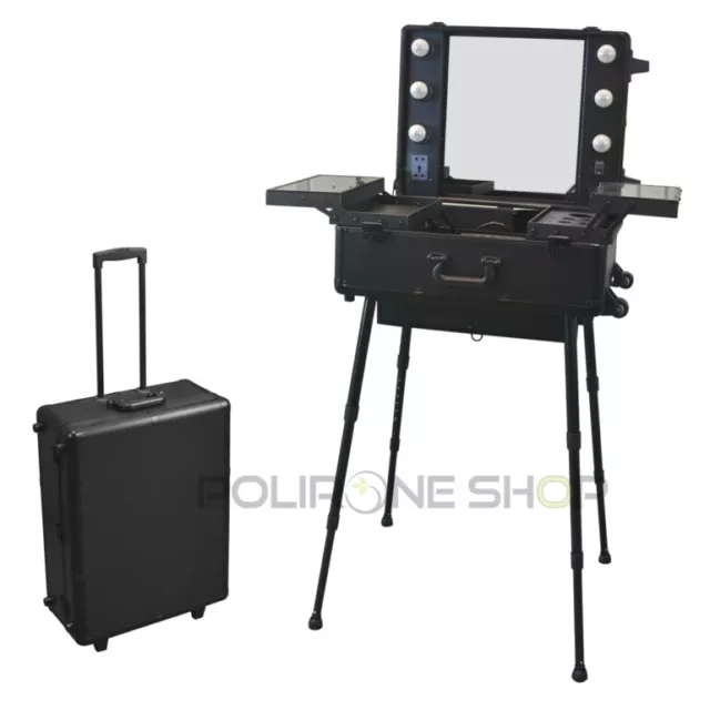 LUXOR Beauty case trolley postazione per trucco make up truccatore estetica x da