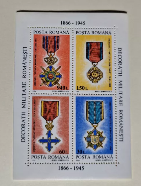 Rumanien 1994, Military Order bl. 296 postfrisch