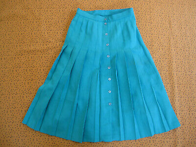 Teal Women Lady Mini Jupes Plissee Haute Retro Double Couche Skirts S~3XL 25 Couleur 