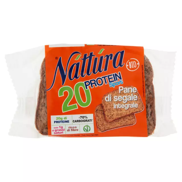 9x Náttúra Protein Sport Bio-Roggenvollkornbrot mit Weizenproteinen 250g 2