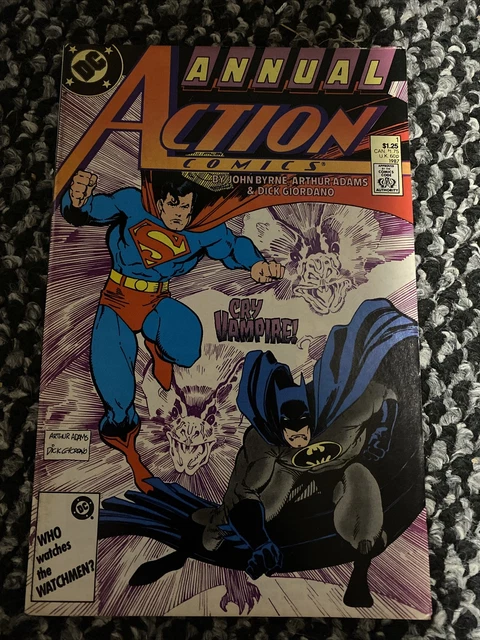 Action Comics (1987 DC) Annual #1 BYRNE, ADAMS Batman/ Superman V.S. vampires!!!
