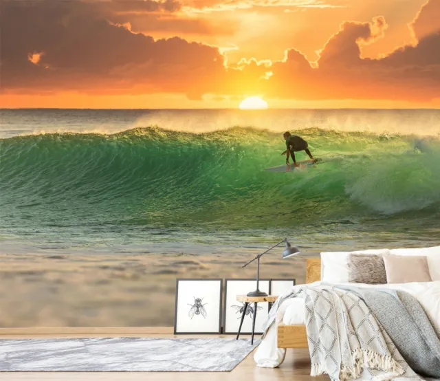 3D Surf Sport ZHUA11183 Wallpaper Wall Murals Removable Self-adhesive Amy