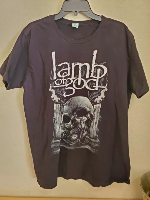 Lamb Of God Shirt Mens Size Xl 100% Cotton Black