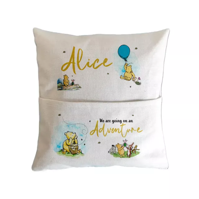 Book Pillow Christmas Gift Personalised Birthday Christening Book Cushion Cover