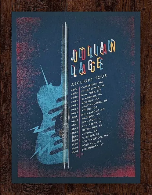 Julian Lage Arclight Tour Mar 6-May 9th, 2016 Event Gig AP Poster Print