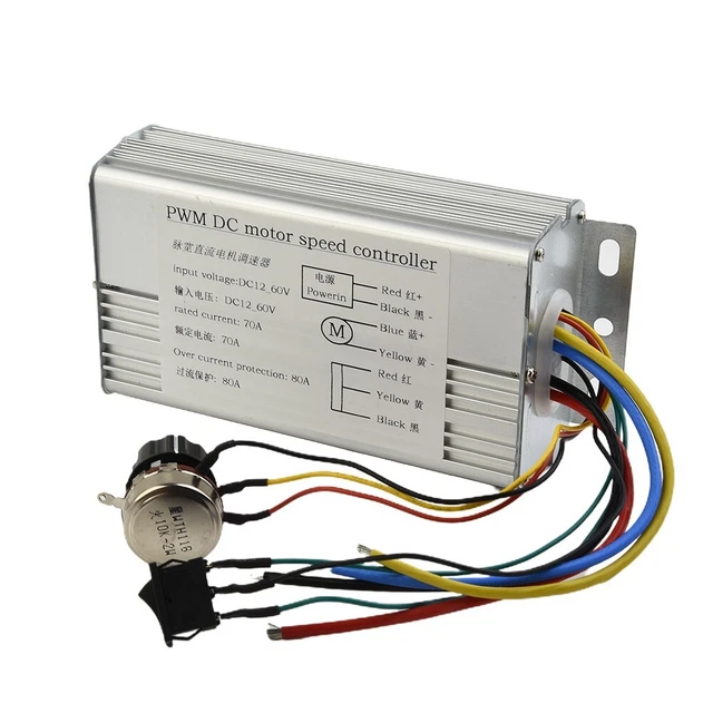 DC 12/24/36/48V 70A 4000W DC Motor PWM Speed Control Brush Controller.Replace