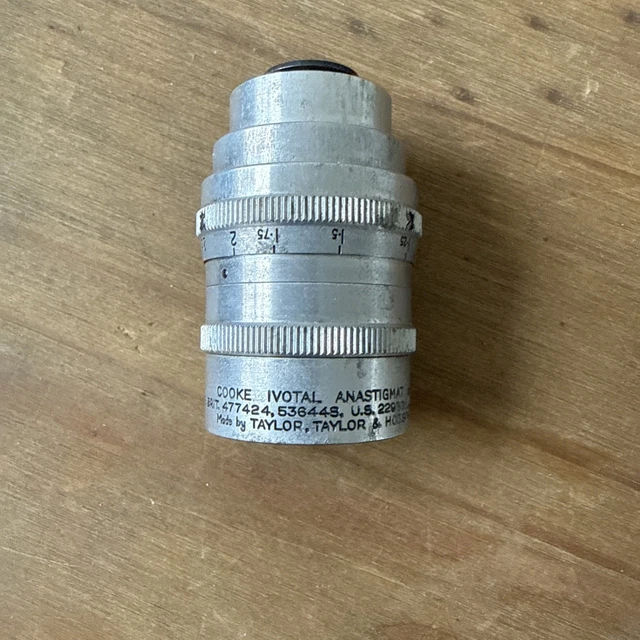 TAYLOR & HOBSON Cooke Ivotal Anastigmat 0.5 Inch F1.4 Lens £96.89