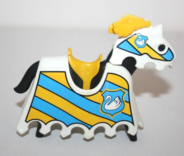 1 PLAYMOBIL Accessoire Château Fort Roi Reine Siège Fauteuil Bleu Foncé - Foto 13