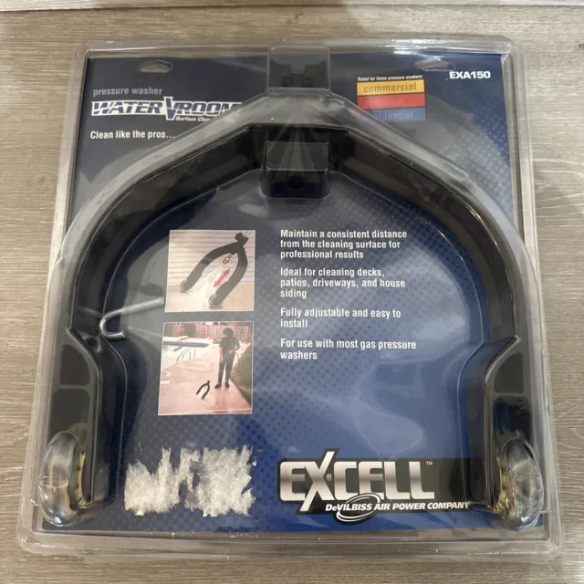 Excell Devilbiss pressure washer water vroom surface cleaning guide exa150