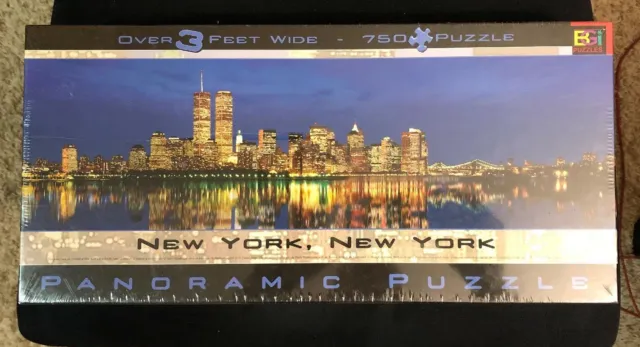 New York, New York Panoramic Puzzle 3 feet wide 750 pc New Sealed, Buffalo Games