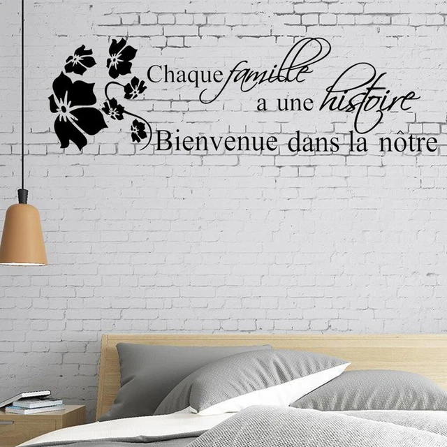 Version française Chaque Histoire Damour Fond d'écran Home Decor Sticker