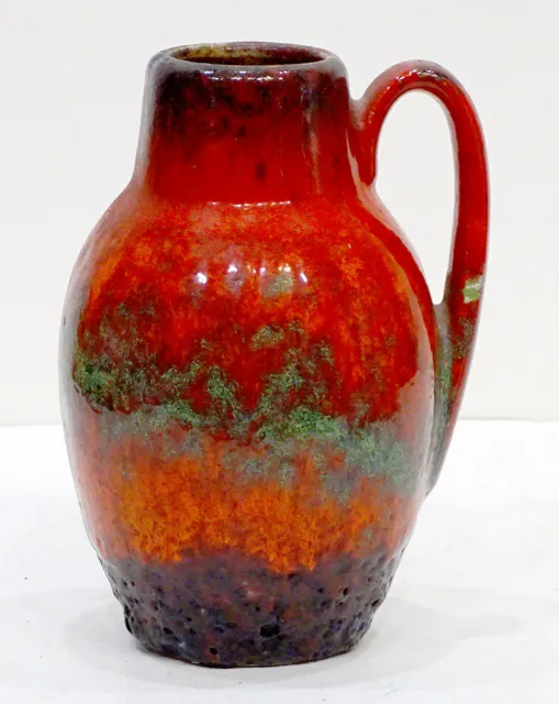 Vintage WEST GERMAN POTTERY Retro Vase MID-CENTURY MODERN Fat Lava by SCHEURICH