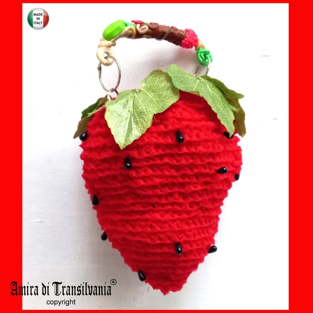 borsa donna da spalla tracolla a mano originale fashion fragola matrimonio festa