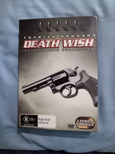 Death Wish 1-5 (DVD) The Vigilante Collection. Region 4. Rare/OOP. UNCUT.