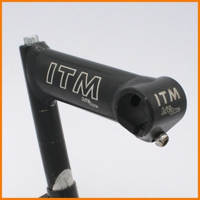 ITM BIG ONE STEM 120 mm 25.8 CLAMP VINTAGE ROAD BIKE QUILL 22.2 BICYCLE BLACK