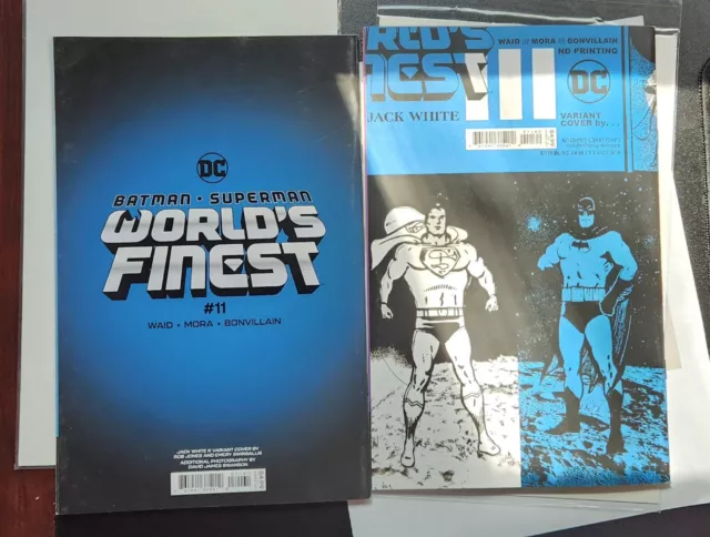 BATMAN SUPERMAN WORLDS FINEST #11 JACK WHITE STRIPES 1st & Second print