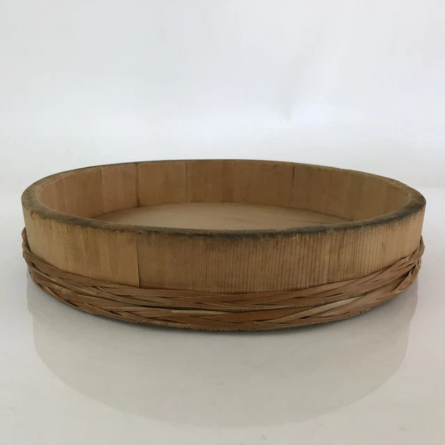 Japanese Handmade Wooden Oke Bucket Sushioke Hangiri Vtg Sushi Handai BK10