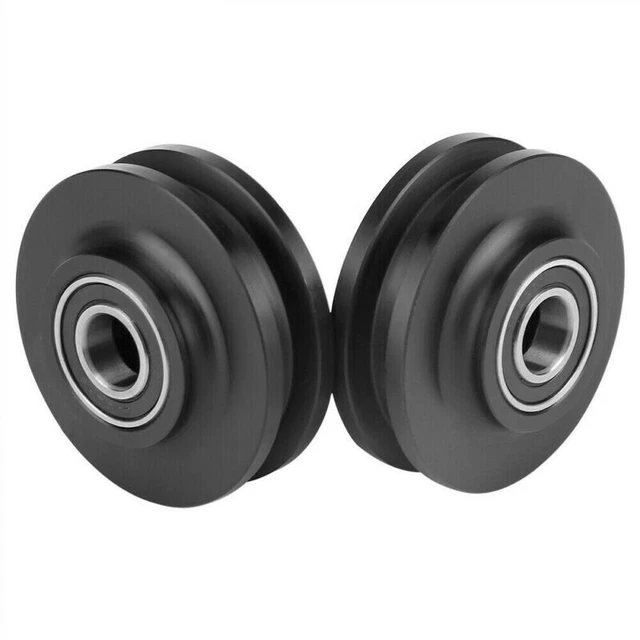 2 X Sliding Barn Door Hardware Rollers Door Pulley Wheels Hanging Rail Roller 3