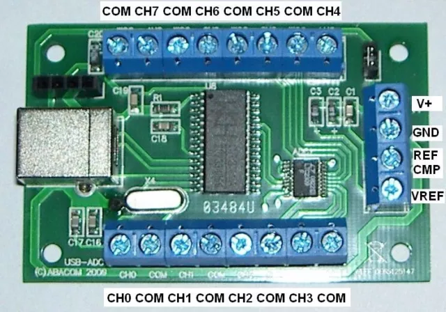 USB-Messmodul, 12 Bit, 8 Kanäle + PC nach I2C Adapter 3