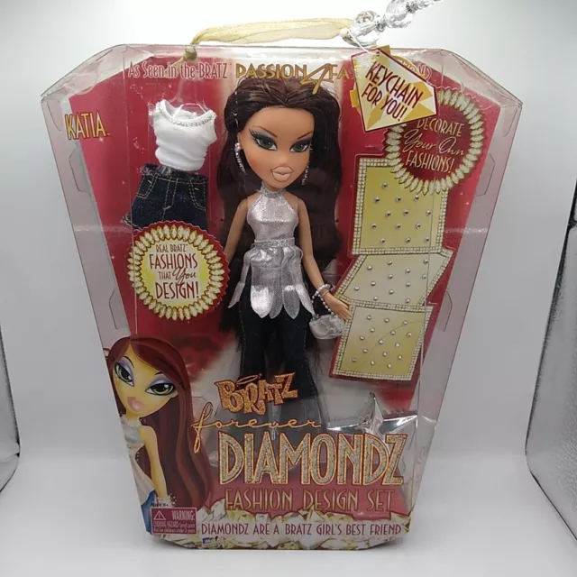 Bratz Forever Diamondz Katia Fashion Doll New In Box w/ Keychain