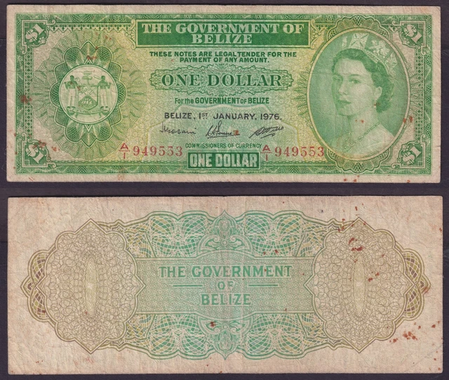 Belize 1 Dollar 1976 * F * P-33c * QEII