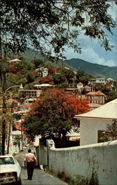 ST. THOMAS Karibik US Virgin Islands Caribbean Sea Postcard Postkarte ca.~1975