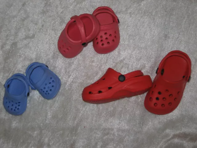 Heless Puppenschuhe, Zoccoli, 3 Taglie, Piedini 4 CM, 5 CM E 7 CM, per Bambole