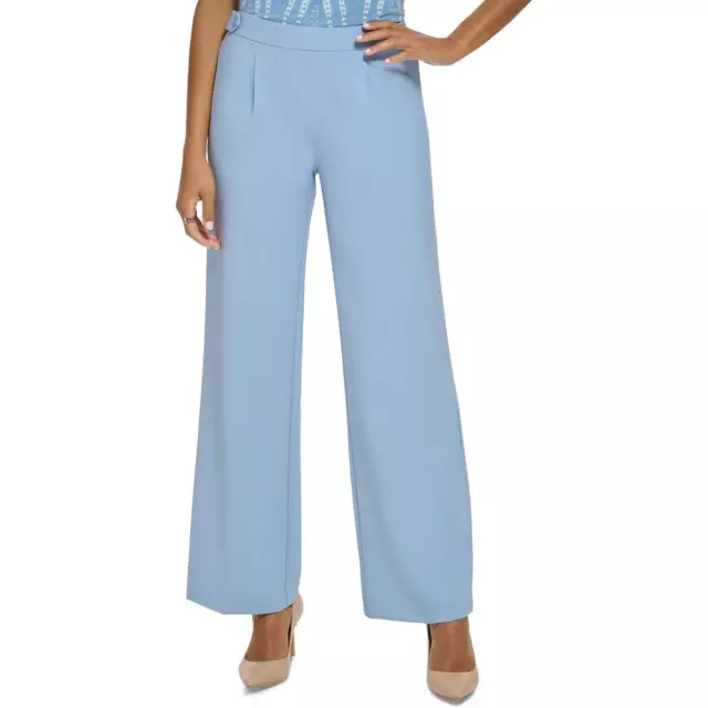 Calvin Klein Womens Mid Rise Wide Leg Business Dress Pants BHFO 0703