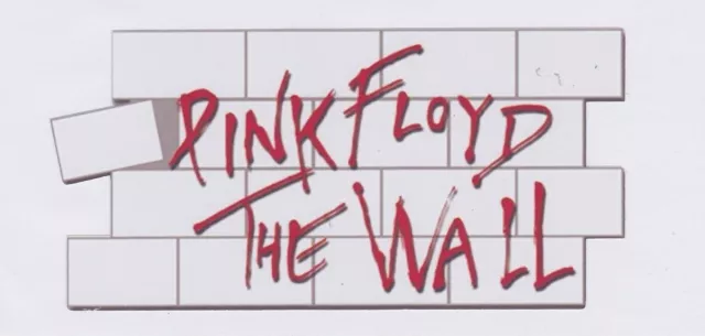 Pink Floyd The Wall - Hi gloss sticker - 5 3/4" x 2 3/4"