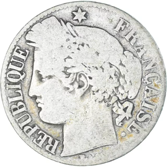 [#1022272] Coin, France, Cérès, Franc, 1872, Paris, VG, Silver, KM:822.1