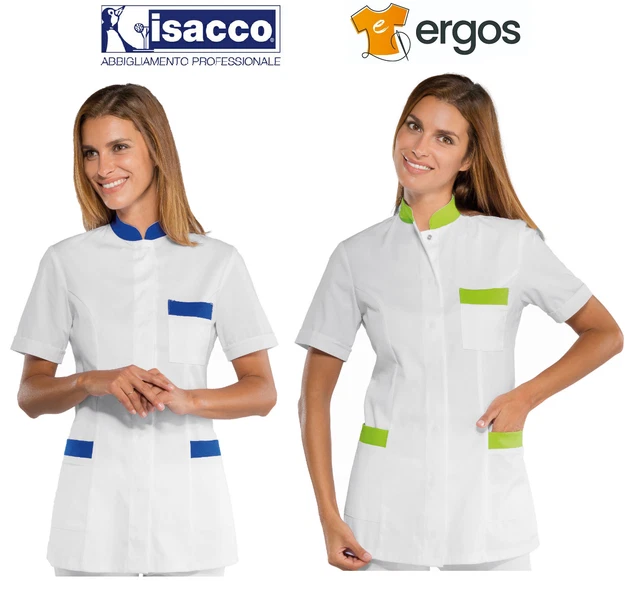 ISACCO CASACCA COSTARICA Manica Corta Poliestere Donna Camice