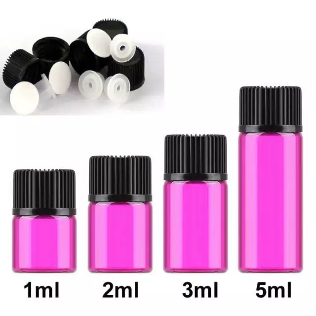 Wholesale 1ml-5ml Small Vials Glass Bottle for Essential Oil Orifice Reducer