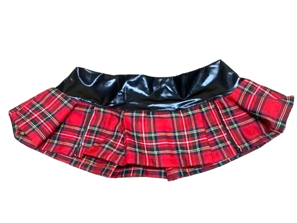 ⭐KILT SCOZZESE⭐MiniGonna Donna LATEX💥ABBIGLIAMENTO SEXY EROTICO💥Kleidung Rock