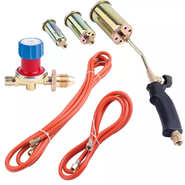 Propane Butane Gas Torch Burner Blow Kit Plumbers Roofing Brazing Soldering