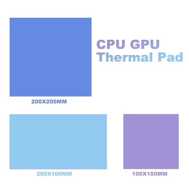 CPU GPU Thermal Pad Cooling Cooler Cooling Guided Silicone Pad GPU Cooling Cooler C8T2