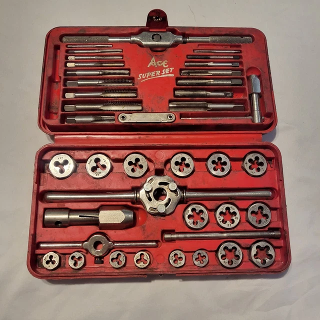 TAP DIE ACE Super Hex Set of Taps & Dies No. 606 Henry L. Hanson Co