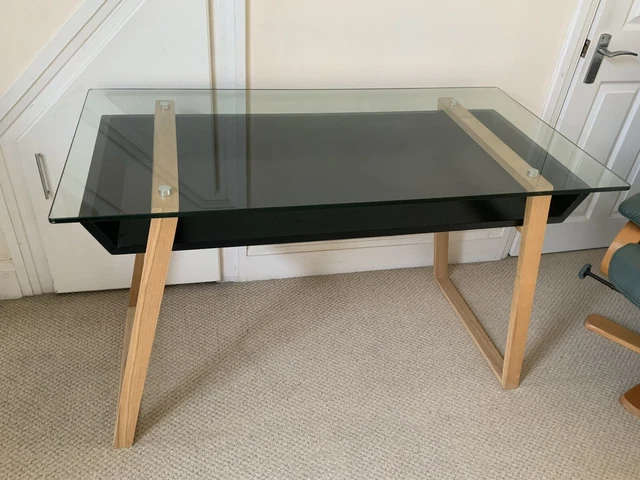 John lewis glass top desk deals