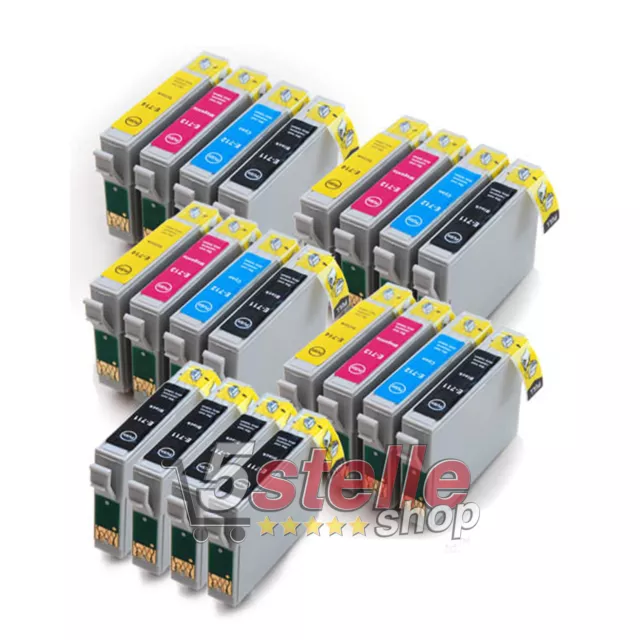 Kit 20 Cartucce Per Epson Stylus Sx100 Sx105 Sx110 Sx115 Sx200 Sx205 Sx210 Sx215