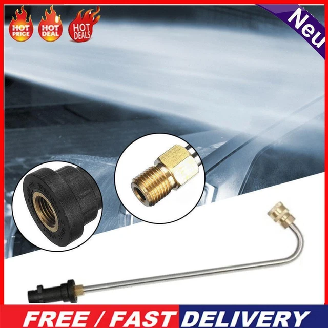 Adaptateur Raccord Tuyau Kärcher - Mamelon 10mm Vers Filetage 1/4" - Acier Inox Et Laiton