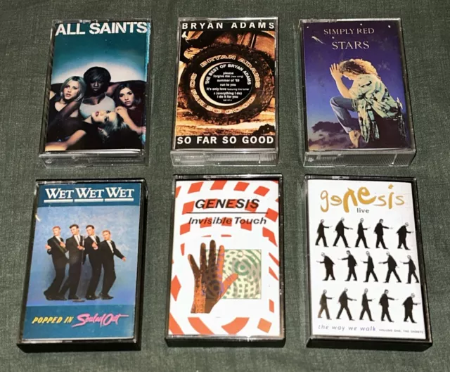 Bulk lot of 6 Audio Casette Tapes Very Good Condition