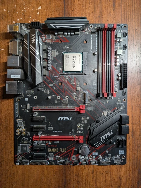MSI B450 GAMING Plus Max Motherboard with AMD Ryzen 5 2600