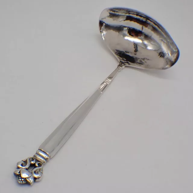 Georg Jensen Acorn Gravy Ladle Double Spout Sterling Silver 1915 Denmark