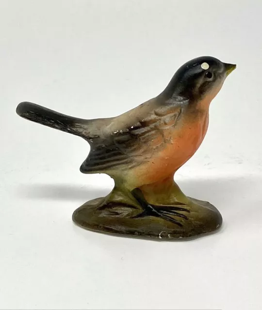 Vintage Napcoware Japan Figurine Robin Bird C-6493 Foil Sticker Intact