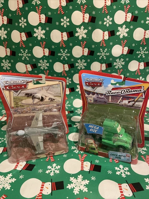 Disney Pixar The World of Cars Race O Rama Mega Size Chick Hicks Semi And Marco