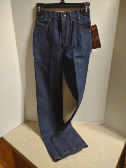 Vintage Levi's Jeans Child 12 SLIM Blue W 23Inseam 28 Rise 10  Girls Orange Tab