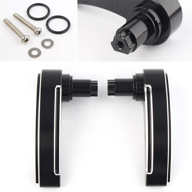 Saddlebag Lid Lifter Latch Fit Harley Electra Glide Road King 14-up Black Pair